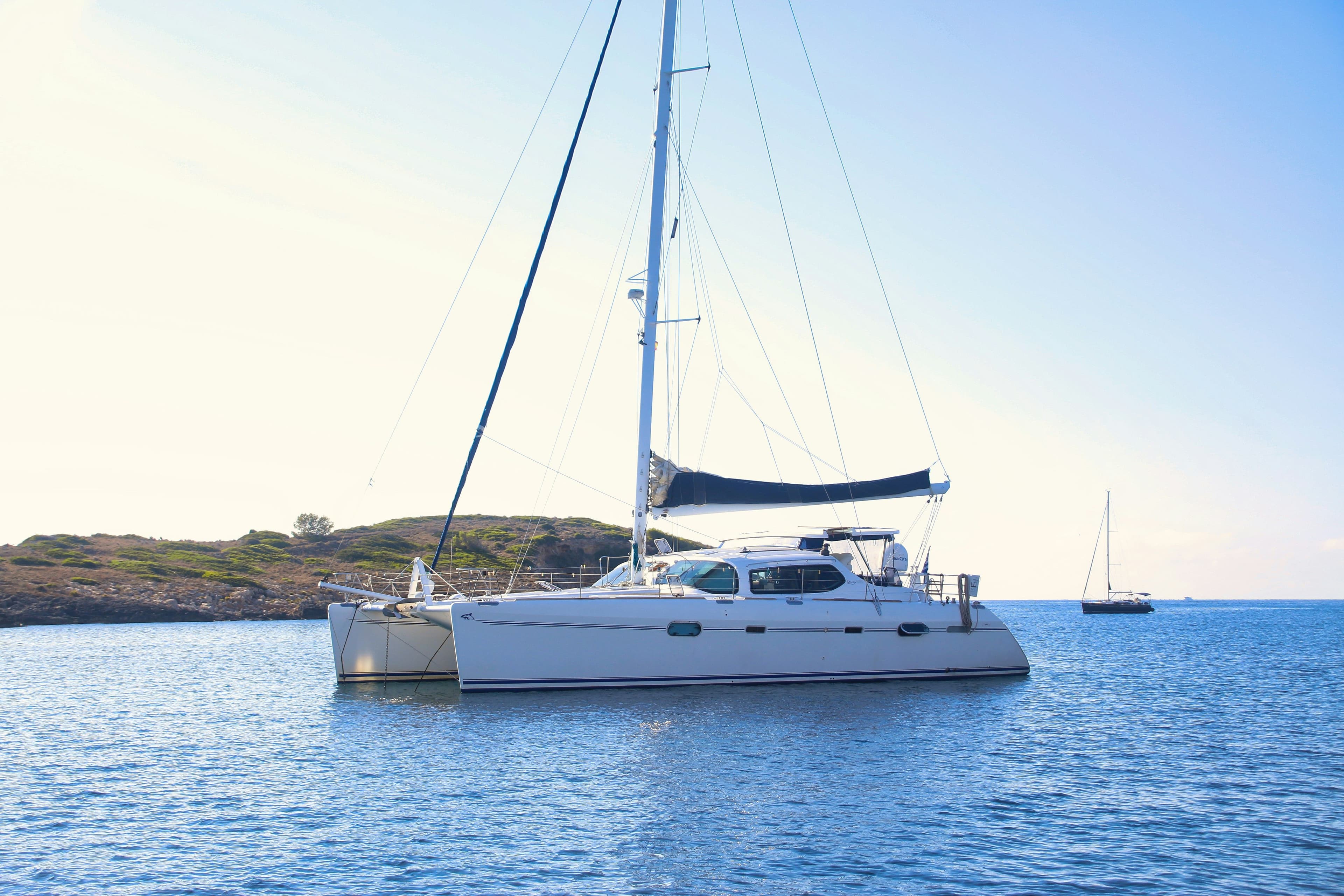 A spacious catamaran